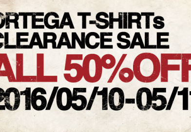 ORTEGA Original T-shirts Clearance sale!